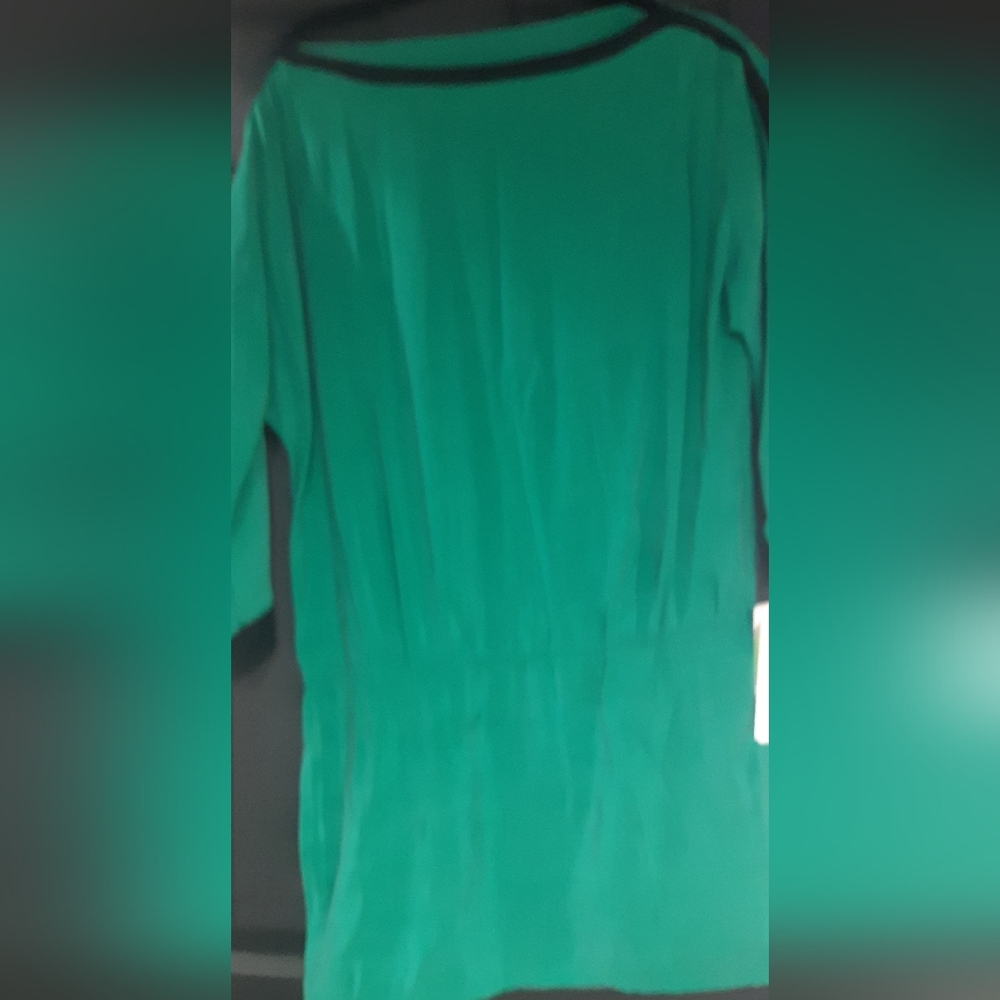 Bianca Nygard Women's Elegant Green Tunic Size 8P Small Flaw
